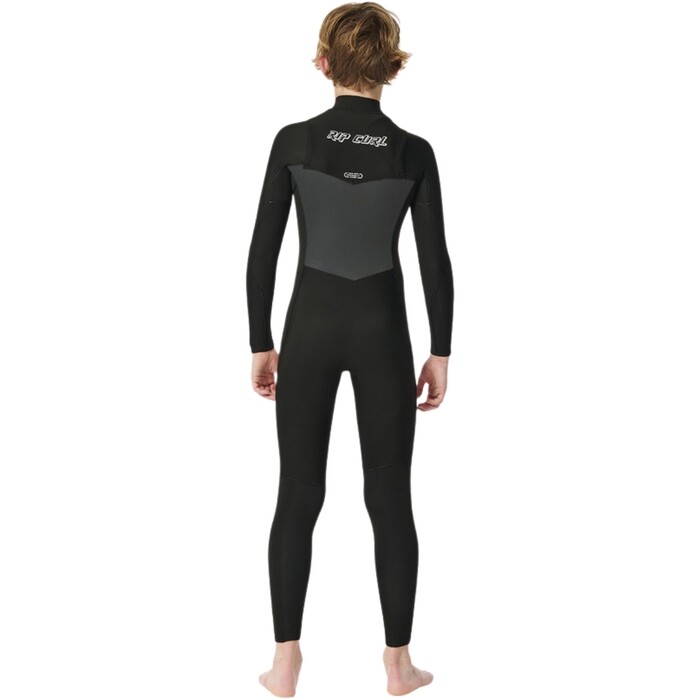 2024 Rip Curl Junior Dawn Patrol 5/3mm Chest Zip Wetsuit 13JBFS - Black